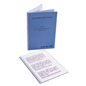 Four Page Washable Reading Test Type